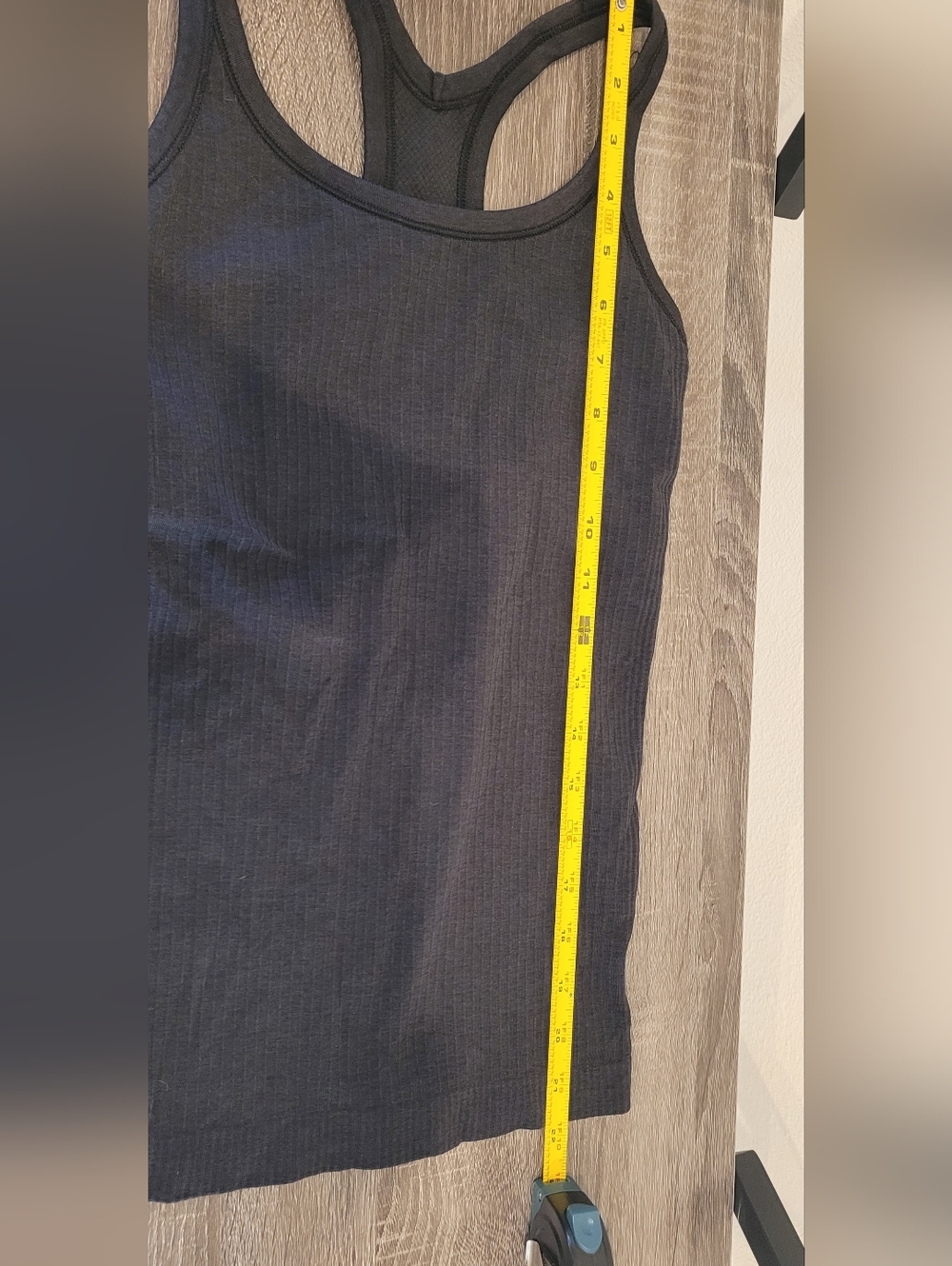 Lululemon Ebb Black Tank top Ribbed Racerback XS Teen - Picture 4 of 7